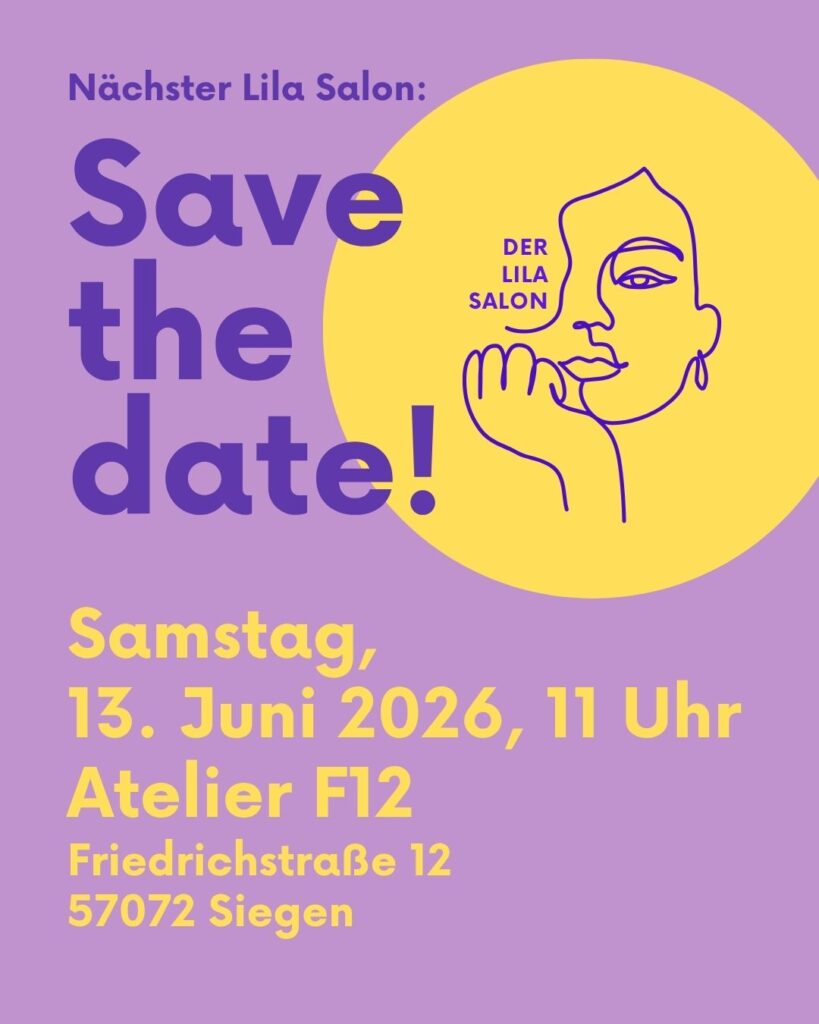 Save the date: der nächste Lila Salon findet am 13. Juni 2026 statt!